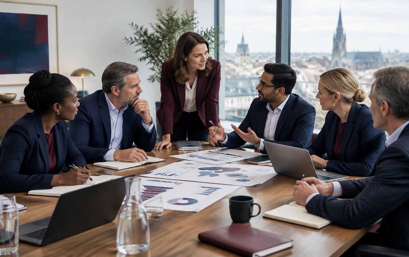Executive team in a strategy session